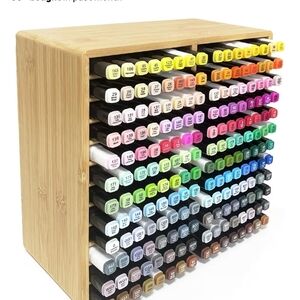 Bamboo Marker Storage Organizer